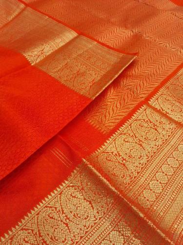 ARNI SILK HALF FINE ZARI SAREE WITH BLOUSE