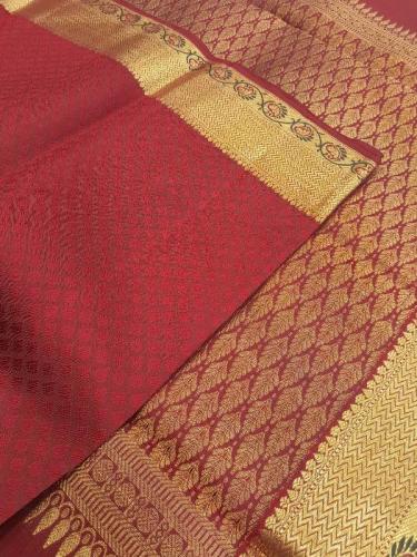 ARNI SILK HALF FINE ZARI SAREE WITH BLOUSE