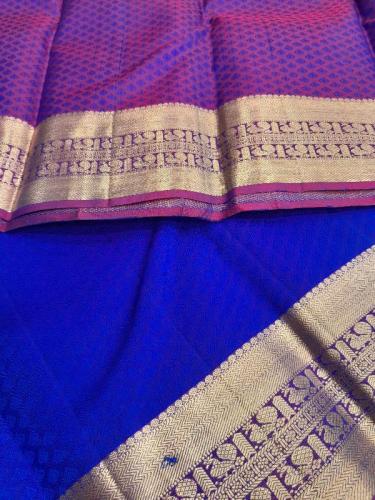 ARNI SILK HALF FINE ZARI SAREE WITH BLOUSE