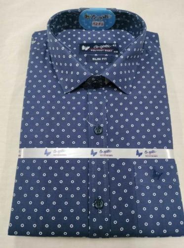 Polyester Cotton Plain Printed Slim Fit Shirts 40s CPx40s CP60 Cotton40 Polyester42 Fs