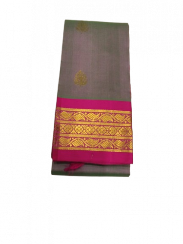THIRUBHUVANAM HF ZARI SILK SAREE 550 MTS