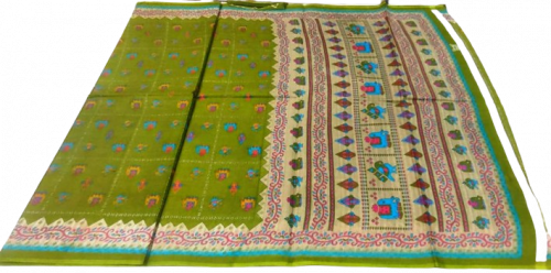 POWERLOOM PRINTED SAREES WITH BLOUSE