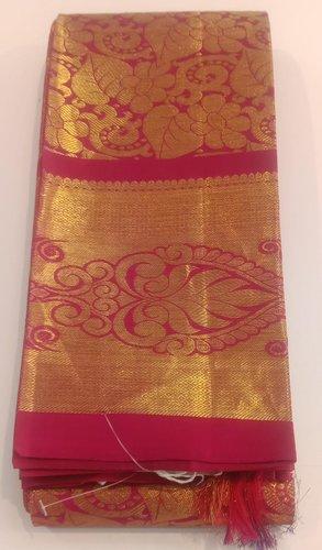 THIRUBHUVANAM HF ZARI SILK SAREE 550 MTS