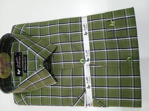 PL COTTON STRIPE CHECK SHIRTS 40 HS