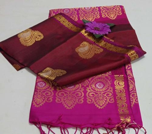 SOFT SILK SAREE WITH BLOUSE