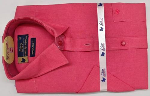 PL COTTON XLINEN DYED READYMADE SHIRT 38 HS
