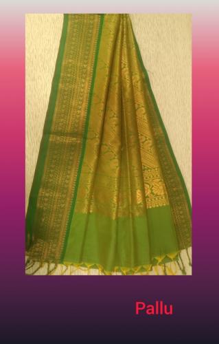 Powerloom Polyester Big Butta Softee saree Jacquard