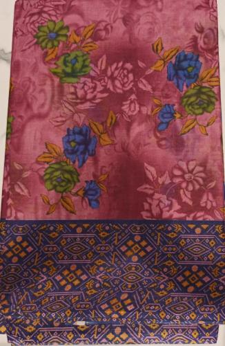60s PRINTED COTTON SAREE