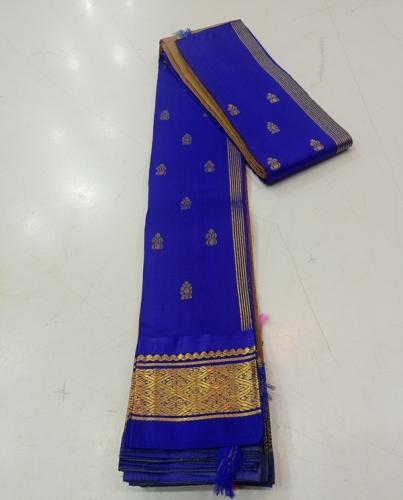 THIRUBHUVANAM HF ZARI SILK SAREE 550 MTS