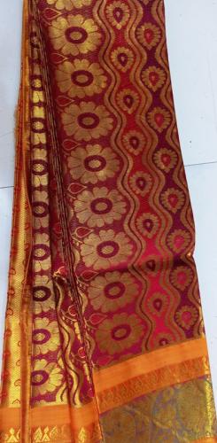 THIRUBHUVANAM HF ZARI SILK SAREE WITH BLOUSE