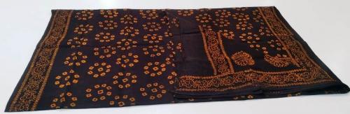 PL COTTON SAREES WITH WAX DOT PRINT DESIGNS