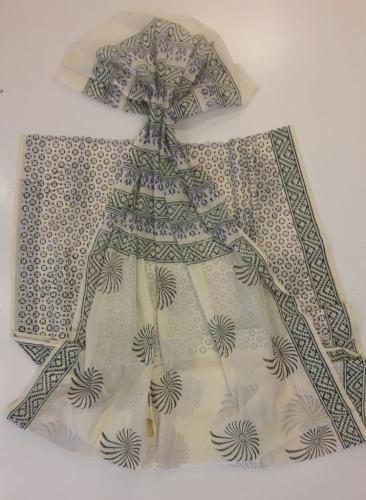 MANAMEDU BLOCK PRINTED SAREES WITH BLOUSE