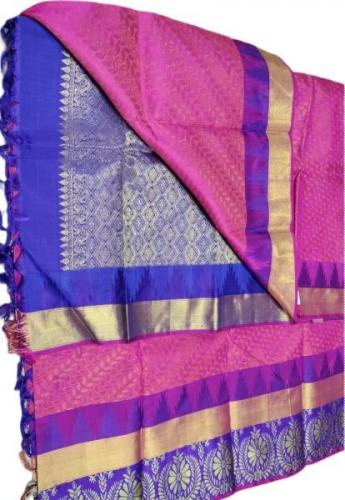 ARNI SILK HALF FINE ZARI SAREE WITH BLOUSE