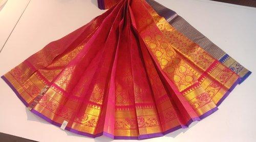 THIRUBHUVANAM HF ZARI SILK SAREE WITH BLOUSE