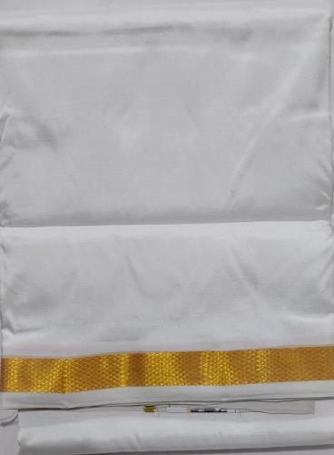 PURE SILK AND HF ZARI DHOTHY