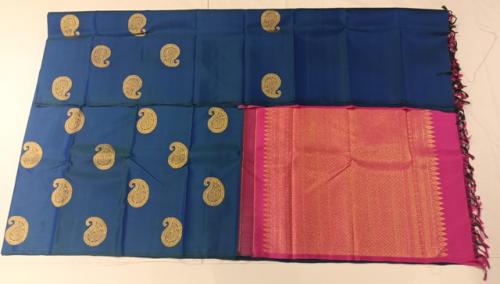 ARNI SILK HALF FINE ZARI SAREE WITH BLOUSE