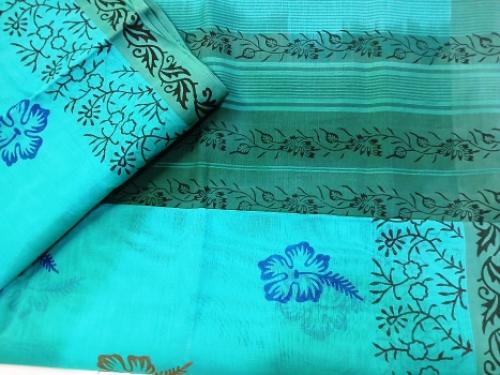 SALEM BLOCK PRINT COTTON SAREES