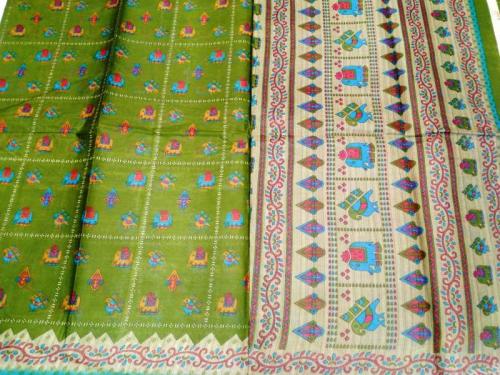 POWERLOOM PRINTED SAREES WITH BLOUSE