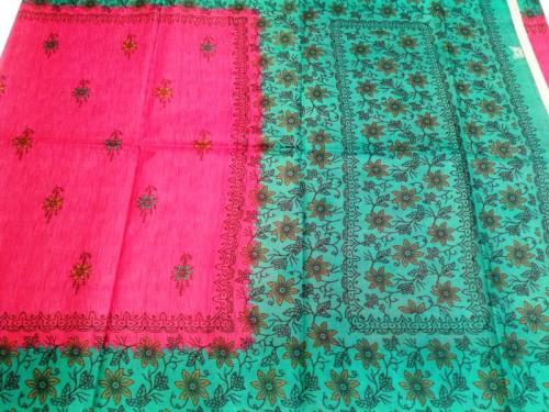 POWERLOOM PRINTED SAREES WITH BLOUSE