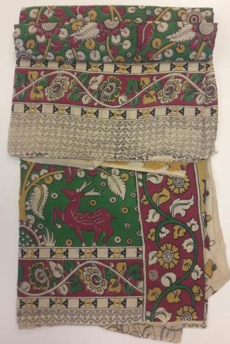 KALAMKARI PRINTED COTTON SAREE