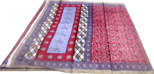 POWERLOOM PRINTED SAREES WITH BLOUSE