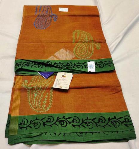 SALEM BLOCK PRINT COTTON SAREES