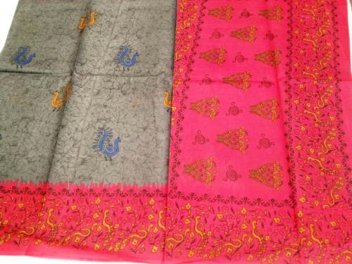 POWERLOOM PRINTED SAREES WITH BLOUSE