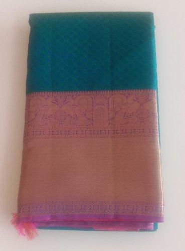 ARNI SILK HALF FINE ZARI SAREE WITH BLOUSE