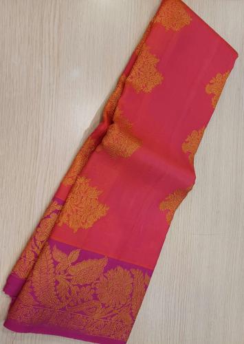 ARNI SILK HALF FINE ZARI SAREE WITH BLOUSE