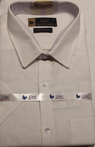 PL COTTON x LINEN READYMADE WHITE SHIRTS 44 HS