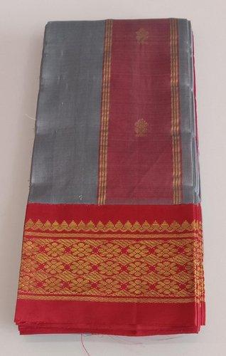 THIRUBHUVANAM HF ZARI SILK SAREE 550 MTS