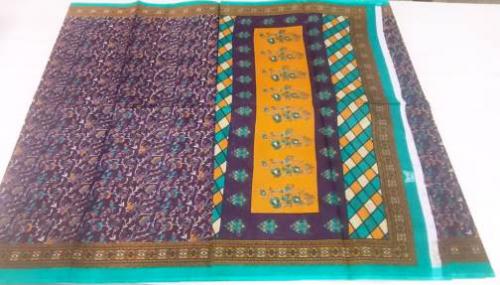 POWERLOOM PRINTED SAREES WITH BLOUSE