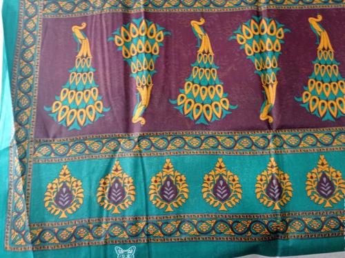 POWERLOOM PRINTED SAREES WITH BLOUSE