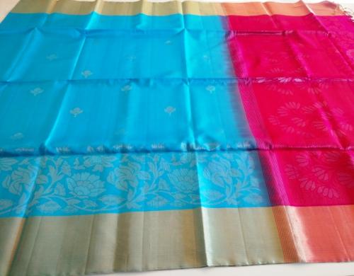 SOFT SILK SAREE WITH BLOUSE