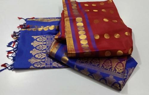 SOFT SILK SAREE WITH BLOUSE