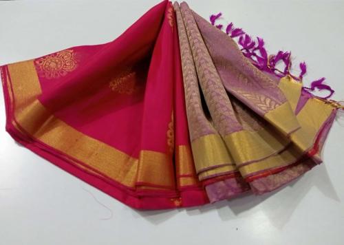 SOFT SILK SAREE WITH BLOUSE