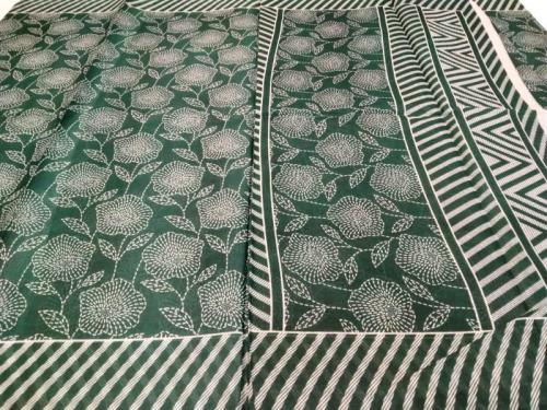 POWERLOOM PRINTED SAREES WITH BLOUSE