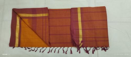 MANAMEDU COTTON SAREES WITH BLOUSE