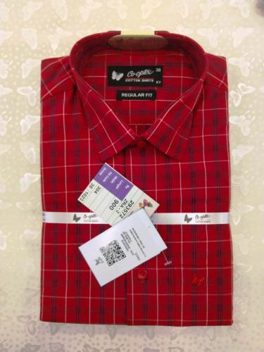 PL COTTON STRIPE CHECK SHIRTS 38 FS