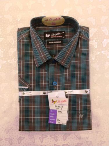 PL COTTON STRIPE CHECK SHIRTS 38 HS