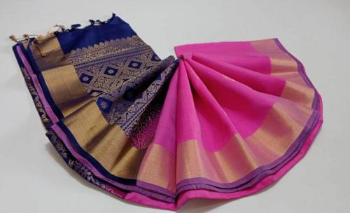 SOFT SILK SAREE WITH BLOUSE