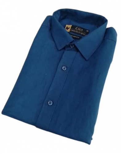 PL COTTON XLINEN DYED READYMADE SHIRT 38 FS