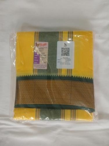 POLY VISCOSE COTTON SALEM YELLOW COLOUR DHOTHY YDSY