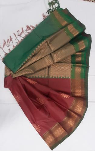 PL Polyester Big Butta Softee saree Jacquard