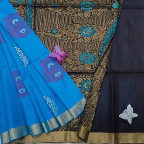 SOFT SILK SAREE WITH BLOUSE