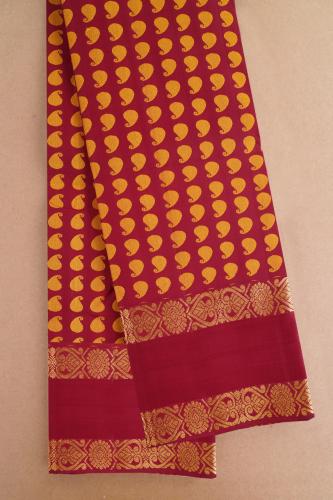 ARNI SILK HALF FINE ZARI SAREE WITH BLOUSE