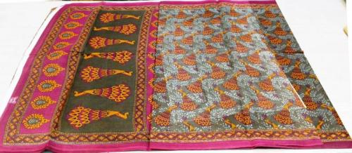 PL PRINTED SAREES WITH BLOUSE