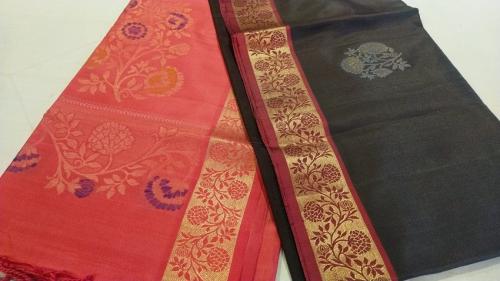 SOFT SILK SAREE WITH BLOUSE