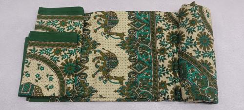BEDSHEET JAIPUR PRINTED 90X108 2 PILLOW COVER