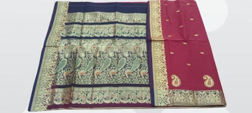 PMK BUMBERG COT SAREES WITH BLOUSE